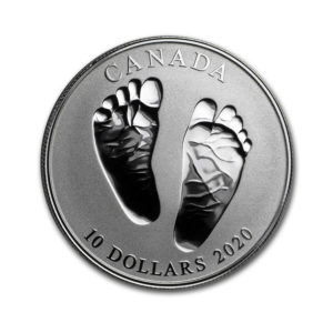 2020 Canada 1/2 oz Silver $10 Welcome Baby Reverse Proof