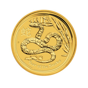 2013 Australia 1/10 oz Gold Lunar Snake BU (Series II)