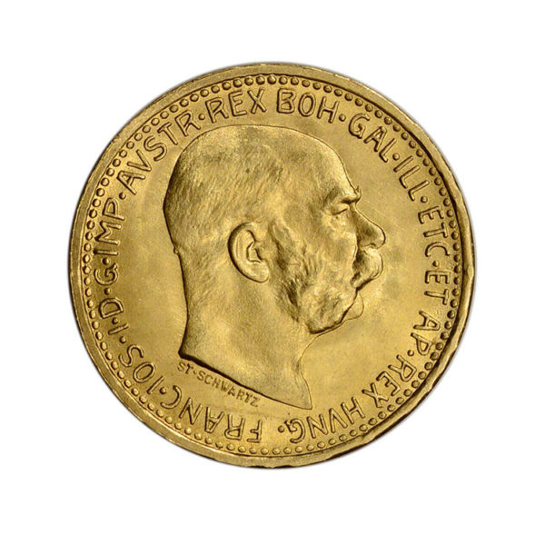 1912 10 corona Franz Joseph I austrian gold