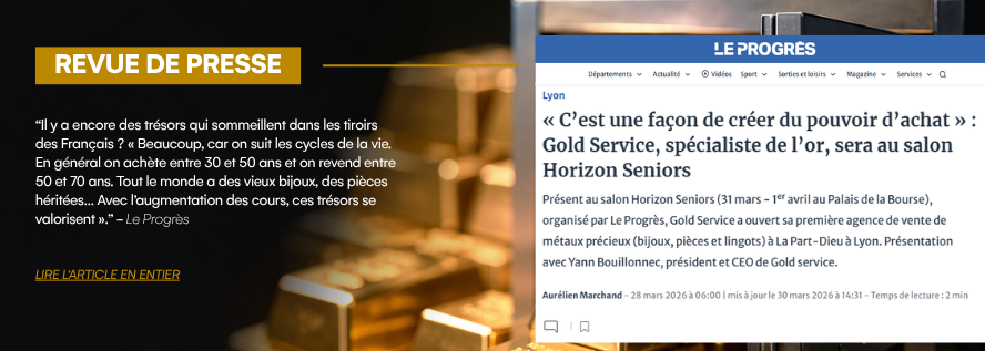 Yann Bouillonec, CEO de Gold Service, présente l’ouverture de la première agence de vente de métaux précieux à La Part-Dieu lors du salon Horizon Seniors à Lyon