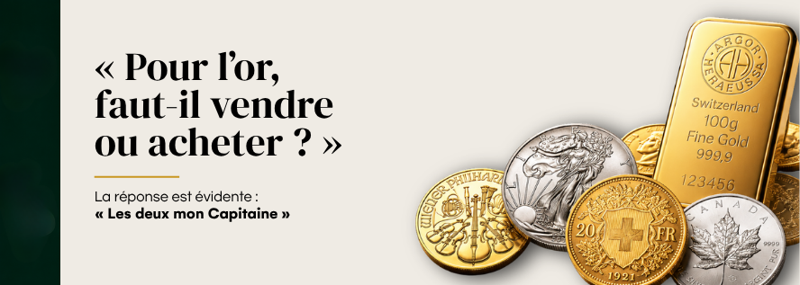 Illustration pour l'article sur le marché de l'or : Pour l'or, faut-il acheter ou vendre ?