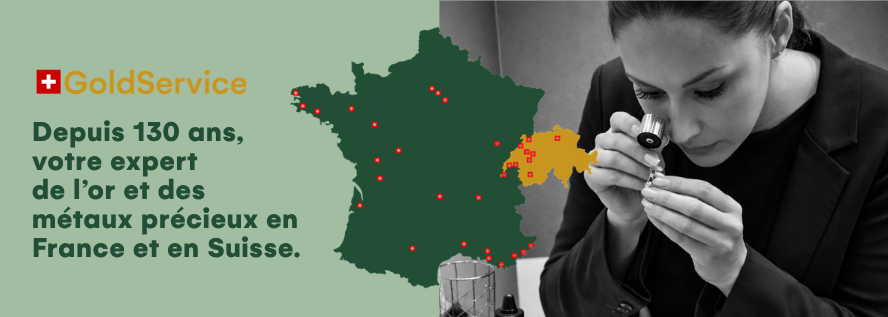 Visuel annoncant l'ouverture de la nouvelle agence Gold Service à Neuchâtel, en Suisse