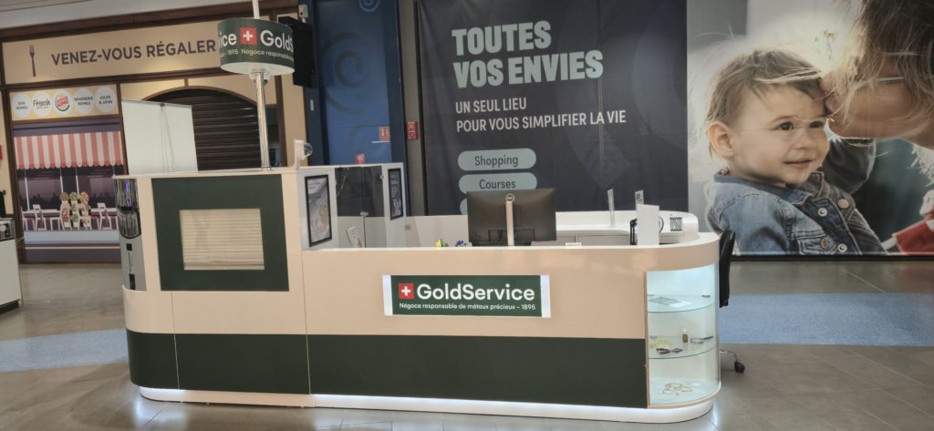 Image illustrant le kiosque de l'agence Gold Service de Clermont-Ferrand, la Galerie Saint-Jean