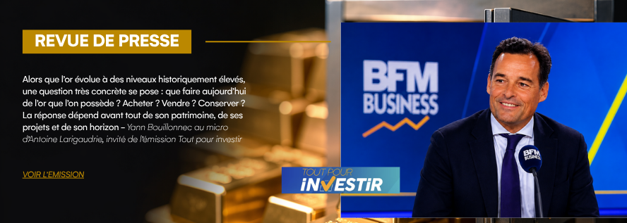 Yann Bouillonnec, Directeur Général de Gold Service, sur le plateau de BFM Business, Tout pour Investir