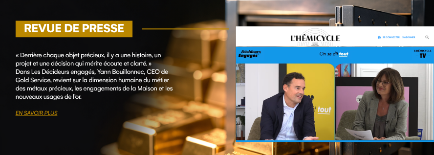 Yann Bouillonnec, directeur général de Gold Service, lors de son interview dans l’émission Les Décideurs engagés diffusée sur L’Hémicycle.